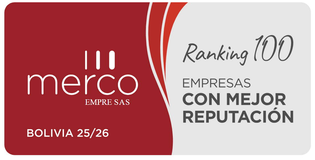 Merco Empresas Bolivia 2025–2026, Ranking 100 empresas con mejor reputación